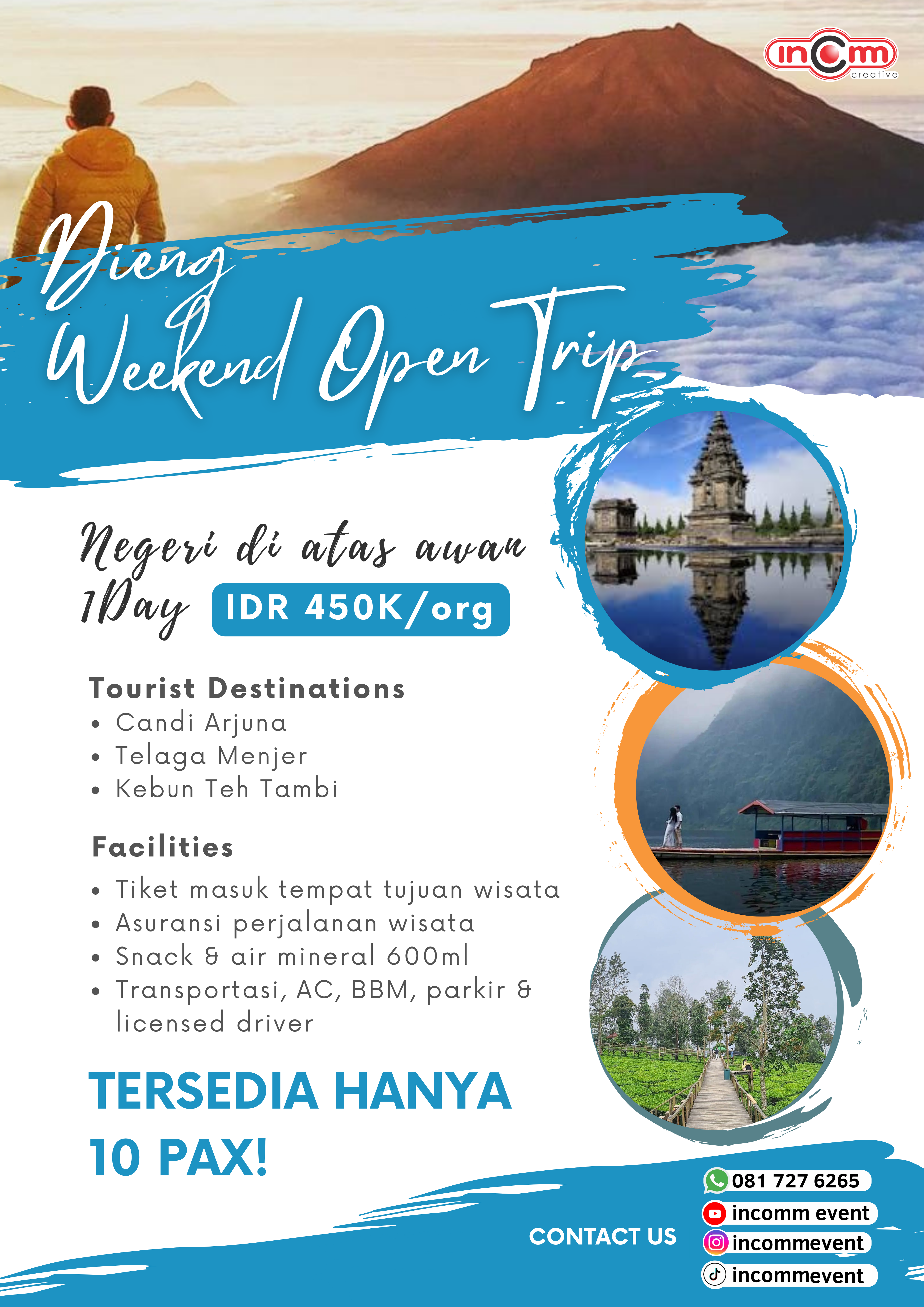 open trip dieng