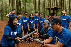 kick off outing perusahaan di Jogja